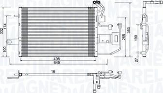 Magneti Marelli 350203997000 - Condensatore, Climatizzatore www.autoricambit.com