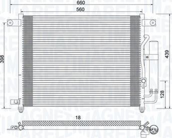 Magneti Marelli 350203943000 - Condensatore, Climatizzatore www.autoricambit.com