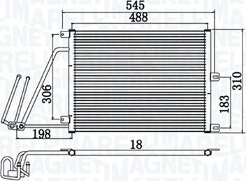 Magneti Marelli 350203950000 - Condensatore, Climatizzatore www.autoricambit.com