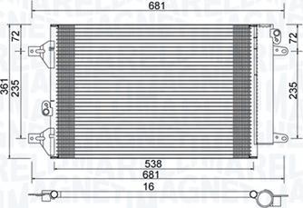 Magneti Marelli 350203910000 - Condensatore, Climatizzatore www.autoricambit.com