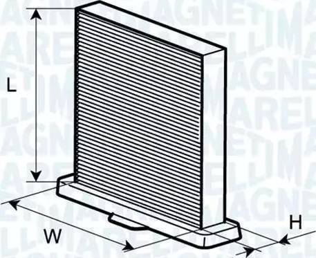 Magneti Marelli 350203065090 - Filtro, Aria abitacolo www.autoricambit.com