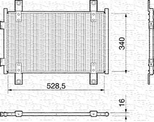 Magneti Marelli 350203159000 - Condensatore, Climatizzatore www.autoricambit.com