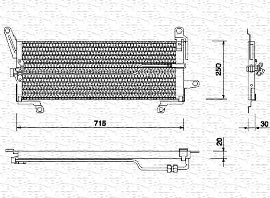 Magneti Marelli 350203106000 - Condensatore, Climatizzatore www.autoricambit.com