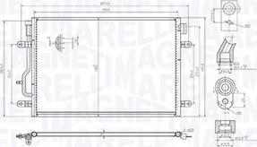 Magneti Marelli 350203103300 - Condensatore, Climatizzatore www.autoricambit.com