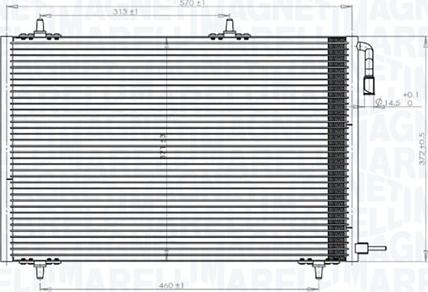 Magneti Marelli 350203816000 - Condensatore, Climatizzatore www.autoricambit.com