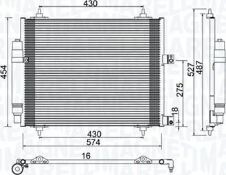 Magneti Marelli 350203886000 - Condensatore, Climatizzatore www.autoricambit.com