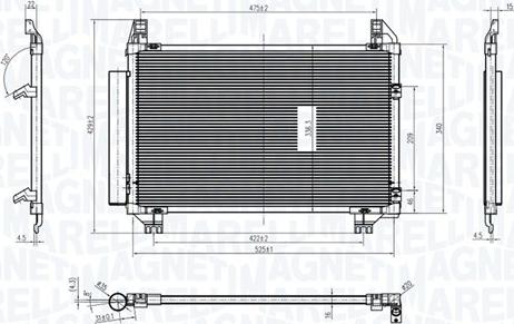 Magneti Marelli 350203837000 - Condensatore, Climatizzatore www.autoricambit.com