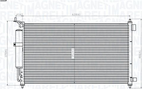 Magneti Marelli 350203829000 - Condensatore, Climatizzatore www.autoricambit.com