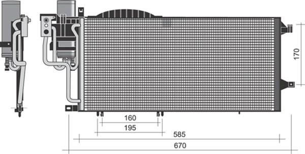 Magneti Marelli 350203352000 - Condensatore, Climatizzatore www.autoricambit.com