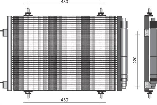 Magneti Marelli 350203380000 - Condensatore, Climatizzatore www.autoricambit.com