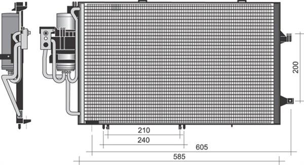 Magneti Marelli 350203371000 - Condensatore, Climatizzatore www.autoricambit.com