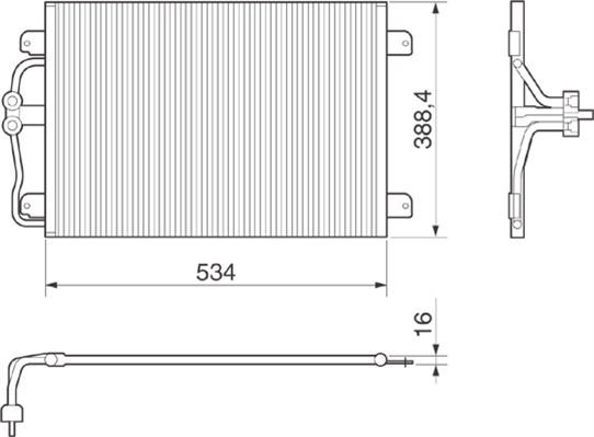 Magneti Marelli 350203215000 - Condensatore, Climatizzatore www.autoricambit.com