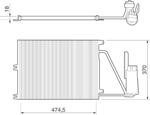 Magneti Marelli 350203220000 - Condensatore, Climatizzatore www.autoricambit.com