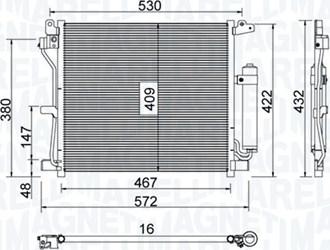 Magneti Marelli 350203799000 - Condensatore, Climatizzatore www.autoricambit.com