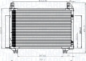 Magneti Marelli 350203741000 - Condensatore, Climatizzatore www.autoricambit.com