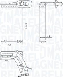 Magneti Marelli 350218447000 - Scambiatore calore, Riscaldamento abitacolo www.autoricambit.com