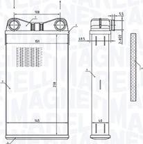 Magneti Marelli 350218472000 - Scambiatore calore, Riscaldamento abitacolo www.autoricambit.com