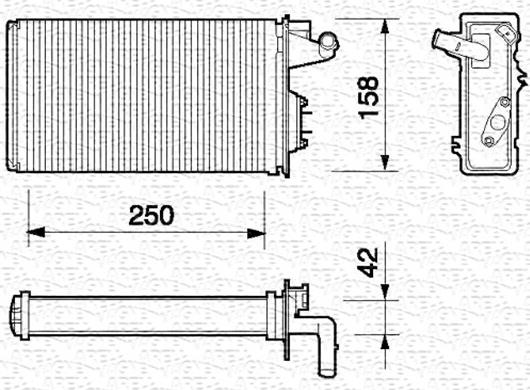 Magneti Marelli 350218052000 - Scambiatore calore, Riscaldamento abitacolo www.autoricambit.com