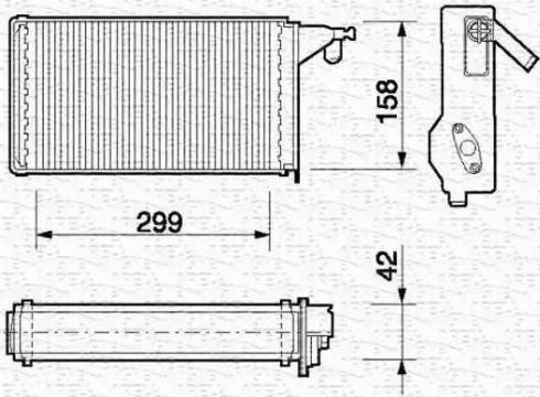 Magneti Marelli 350218062000 - Scambiatore calore, Riscaldamento abitacolo www.autoricambit.com