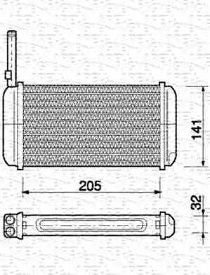 Magneti Marelli 350218156000 - Scambiatore calore, Riscaldamento abitacolo www.autoricambit.com