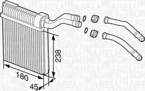 Magneti Marelli 350218357000 - Scambiatore calore, Riscaldamento abitacolo www.autoricambit.com