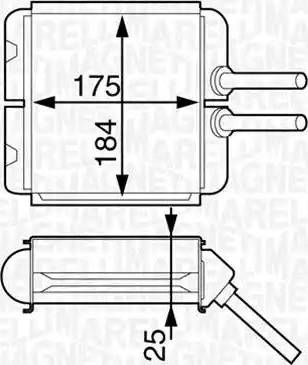 Magneti Marelli 350218312000 - Scambiatore calore, Riscaldamento abitacolo www.autoricambit.com