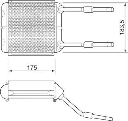 Magneti Marelli 350218217000 - Scambiatore calore, Riscaldamento abitacolo www.autoricambit.com