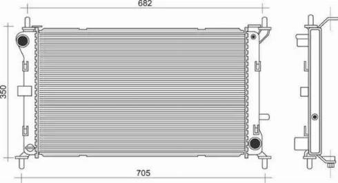 Magneti Marelli 350213908000 - Radiatore, Raffreddamento motore www.autoricambit.com