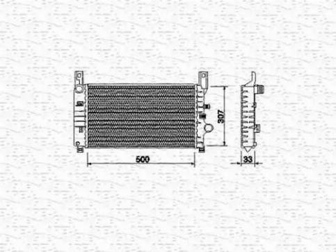 Magneti Marelli 350213492000 - Radiatore, Raffreddamento motore www.autoricambit.com