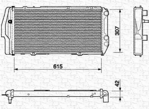 Magneti Marelli 350213403000 - Radiatore, Raffreddamento motore www.autoricambit.com