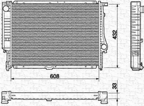 Magneti Marelli 350213421000 - Radiatore, Raffreddamento motore www.autoricambit.com