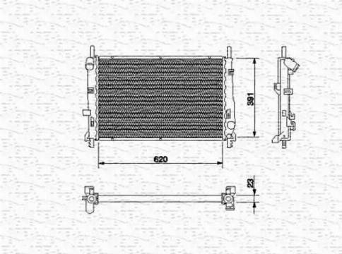 Magneti Marelli 350213510000 - Radiatore, Raffreddamento motore www.autoricambit.com