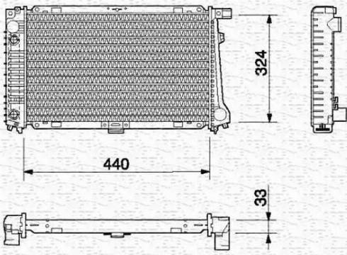 Magneti Marelli 350213696000 - Radiatore, Raffreddamento motore www.autoricambit.com