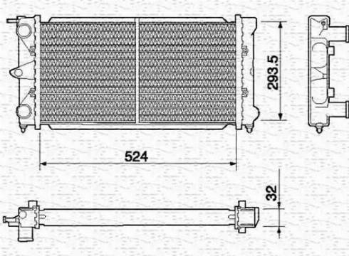 Magneti Marelli 350213645000 - Radiatore, Raffreddamento motore www.autoricambit.com