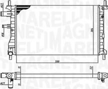 Magneti Marelli 350213190500 - Radiatore, Raffreddamento motore www.autoricambit.com