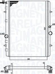 Magneti Marelli 350213191800 - Radiatore, Raffreddamento motore www.autoricambit.com