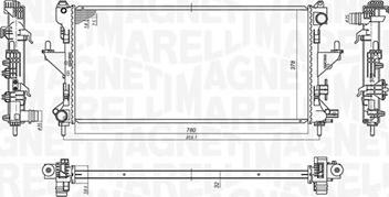 Magneti Marelli 350213198200 - Radiatore, Raffreddamento motore www.autoricambit.com