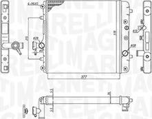 Magneti Marelli 350213193100 - Radiatore, Raffreddamento motore www.autoricambit.com