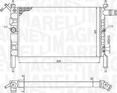 Magneti Marelli 350213193800 - Radiatore, Raffreddamento motore www.autoricambit.com