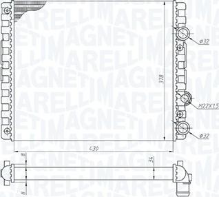 Magneti Marelli 350213192900 - Radiatore, Raffreddamento motore www.autoricambit.com