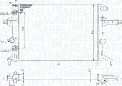 Magneti Marelli 350213192800 - Radiatore, Raffreddamento motore www.autoricambit.com