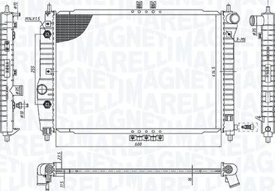 Magneti Marelli 350213197400 - Radiatore, Raffreddamento motore www.autoricambit.com