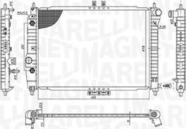 Magneti Marelli 350213197400 - Radiatore, Raffreddamento motore www.autoricambit.com