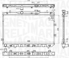 Magneti Marelli 350213197100 - Radiatore, Raffreddamento motore www.autoricambit.com