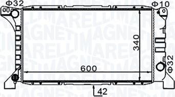 Magneti Marelli 350213154200 - Radiatore, Raffreddamento motore www.autoricambit.com