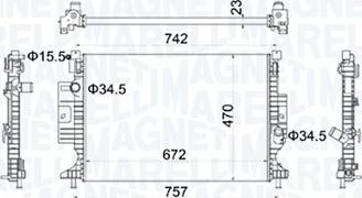 Magneti Marelli 350213155300 - Radiatore, Raffreddamento motore www.autoricambit.com