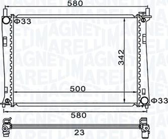 Magneti Marelli 350213152600 - Radiatore, Raffreddamento motore www.autoricambit.com