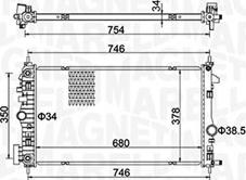 Magneti Marelli 350213152300 - Radiatore, Raffreddamento motore www.autoricambit.com