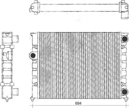 Magneti Marelli 350213104200 - Radiatore, Raffreddamento motore www.autoricambit.com