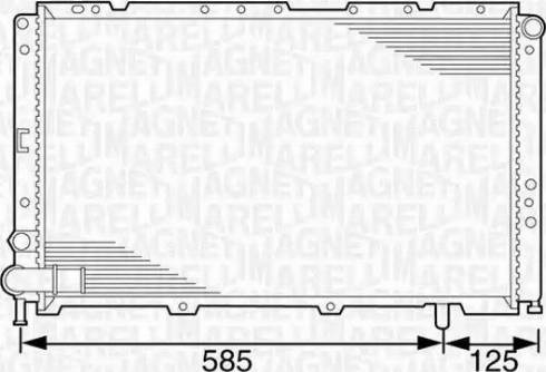 Magneti Marelli 350213100900 - Radiatore, Raffreddamento motore www.autoricambit.com